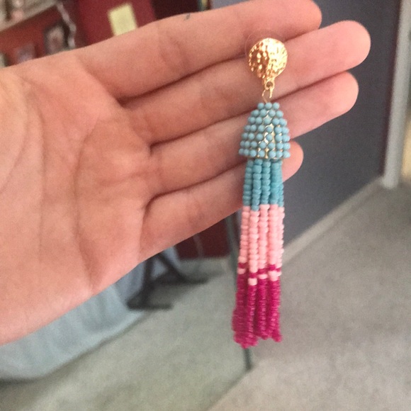 Colorful Tassle Earrings - Picture 2 of 2